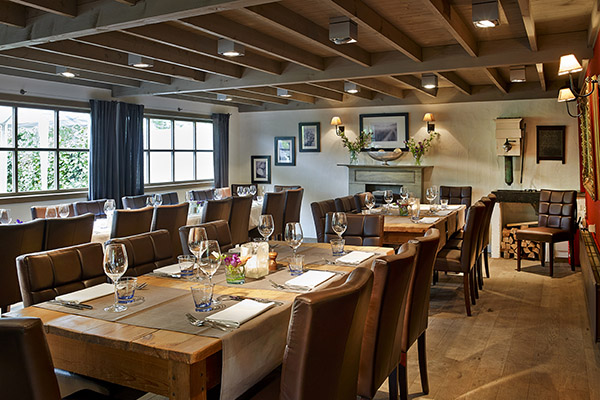 Eetzaal van Restaurant 't Ganzennest in Herentals